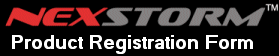NexStorm Product Registration Form